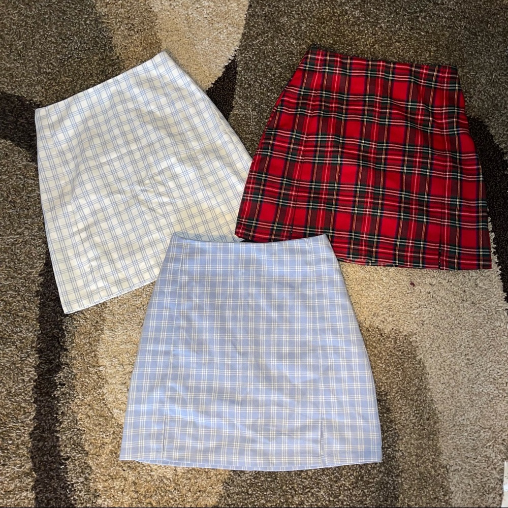 Brandy Melville Plaid Skirt Bundle